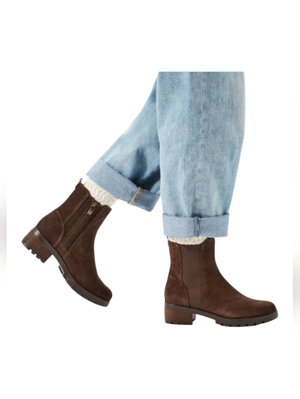 Björndal Dark Brown Leather Boots Size Woman's 9